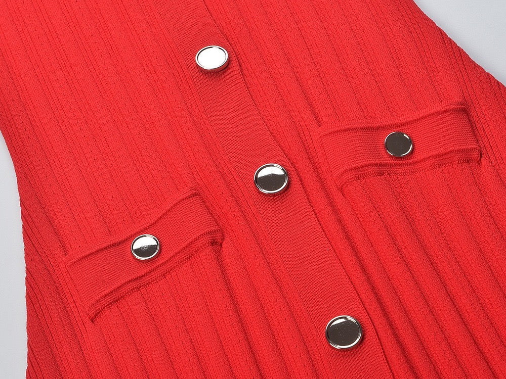 Dress knit mid sleeve