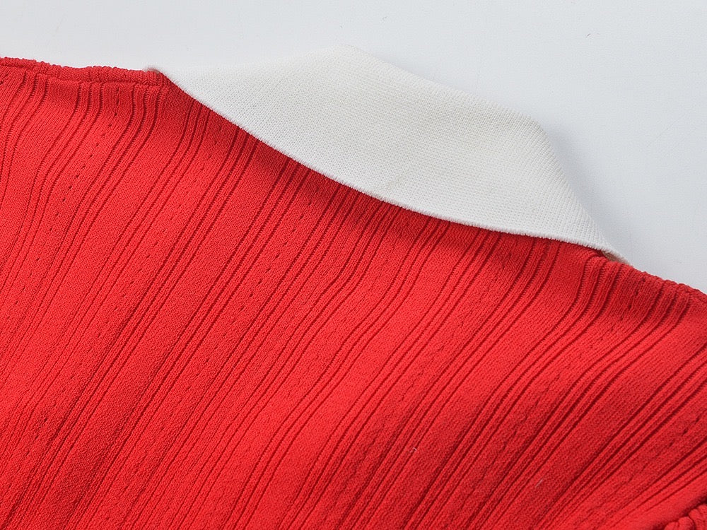 Dress knit mid sleeve