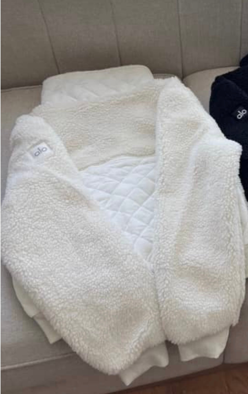 Teddy jacket - white