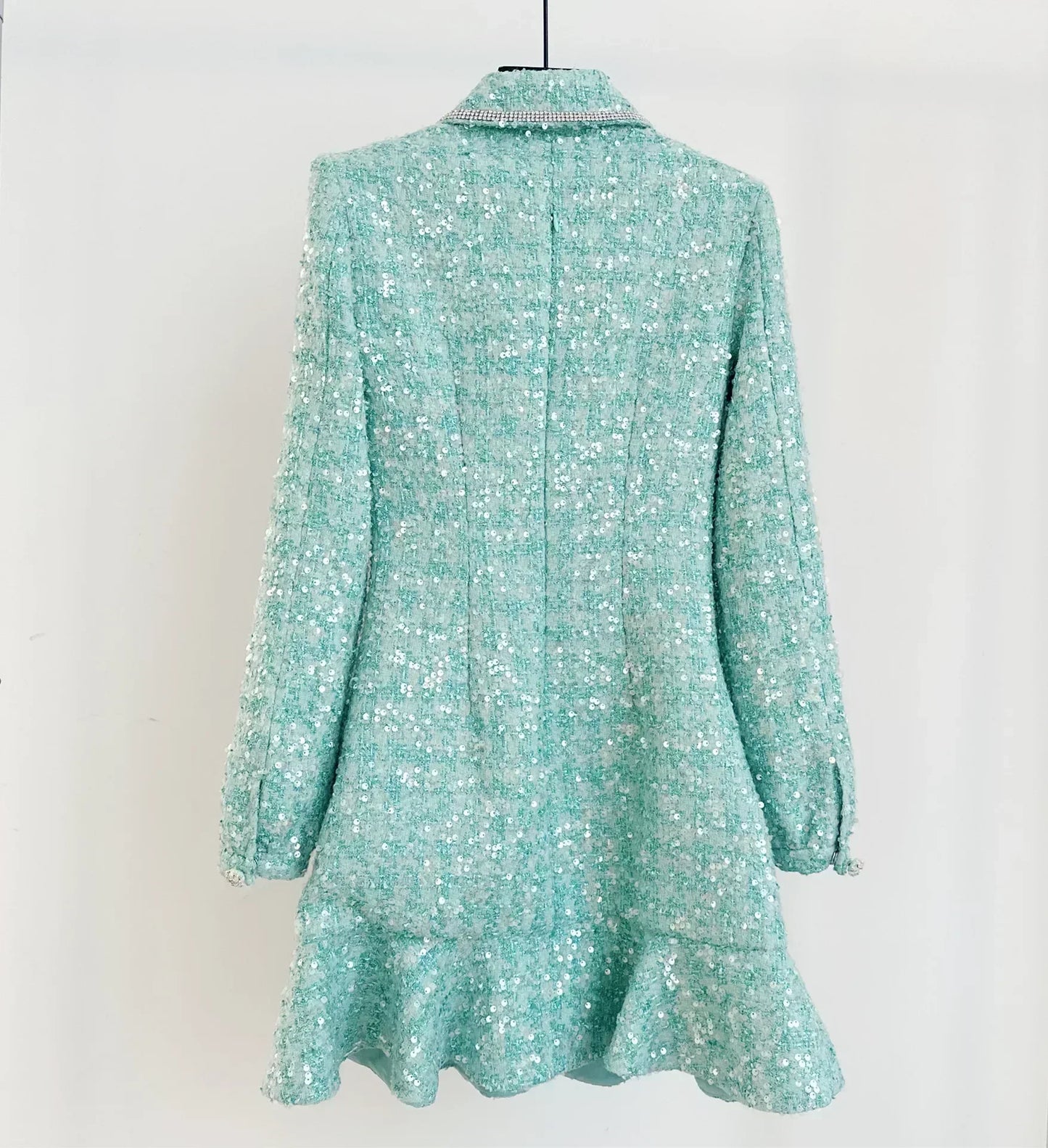 Sequin baby doll dress