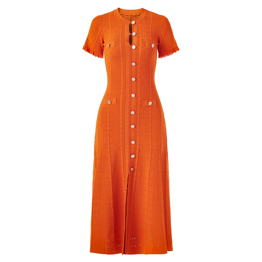 Sandro - orange/red dress