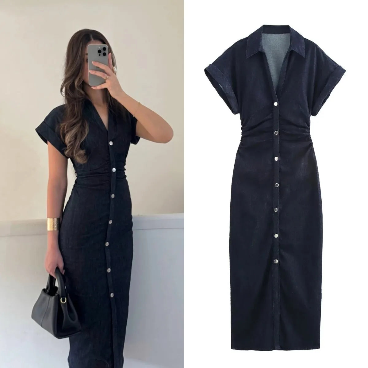 Denim dress