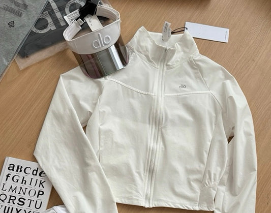 Cropped Jacket - White