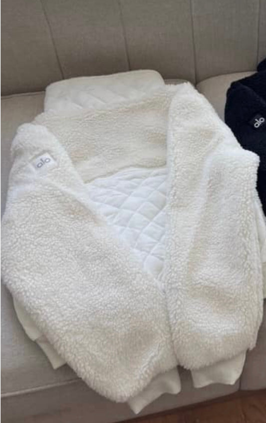 Teddy jacket - white