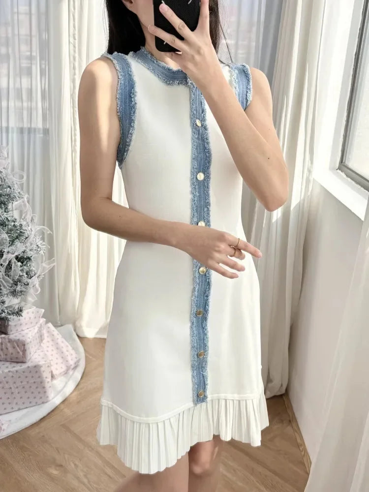 Sandro - short blue jean dress