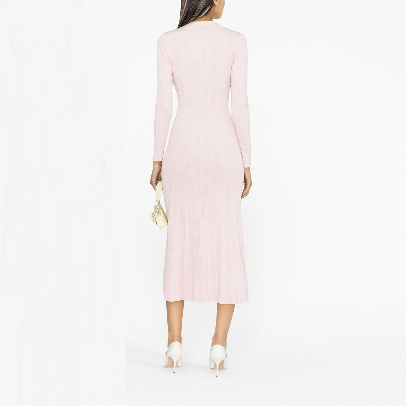 Self - pink knit dress