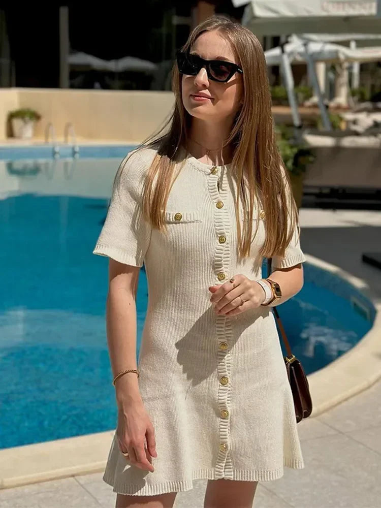 HM - White knit dress