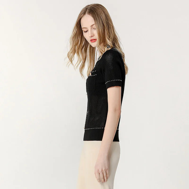 Black Knit top