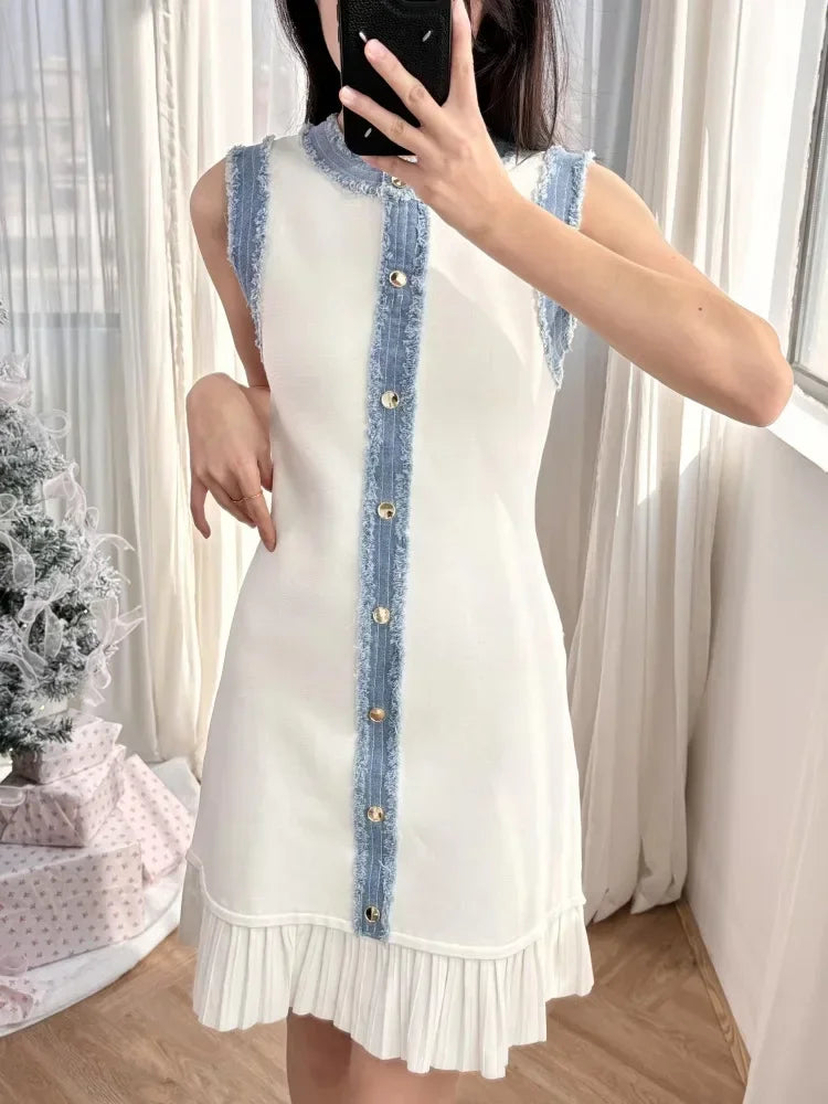 Sandro - short blue jean dress